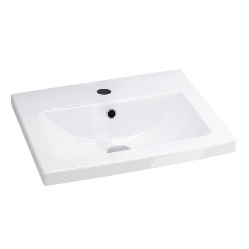 Тумба с раковиной Iddis Mirro MIR50W0i95K 50 см подвесная, белая/дерево