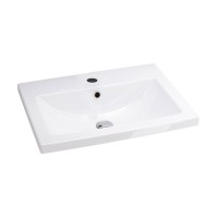 Тумба с раковиной Iddis Mirro MIR60W0i95K 60 см подвесная, белая/дерево