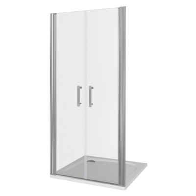 Душевая дверь в нишу Good Door Mokka SD-80-C-WE, 80 х 185 см, стекло прозрачное, белый, МК00012