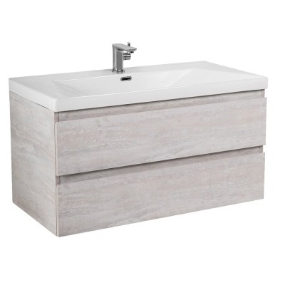 Тумба под раковину Cezares Molveno-100-2C-SO-LB, 100 см, подвесная, legno bianco