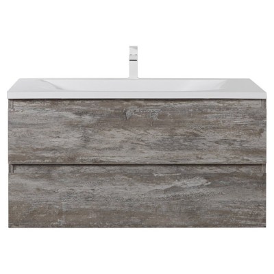 Тумба под раковину Cezares Molveno-100-2C-SO-LG, 100 см, подвесная, legno grigio