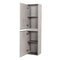 Пенал Cezares Molveno-1600-2A-SC-BET, 40 см, подвесной, beton