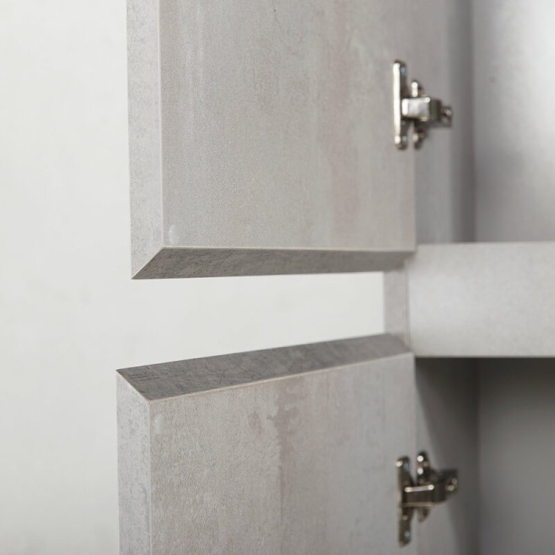 Пенал Cezares Molveno-1600-2A-SC-BET, 40 см, подвесной, beton