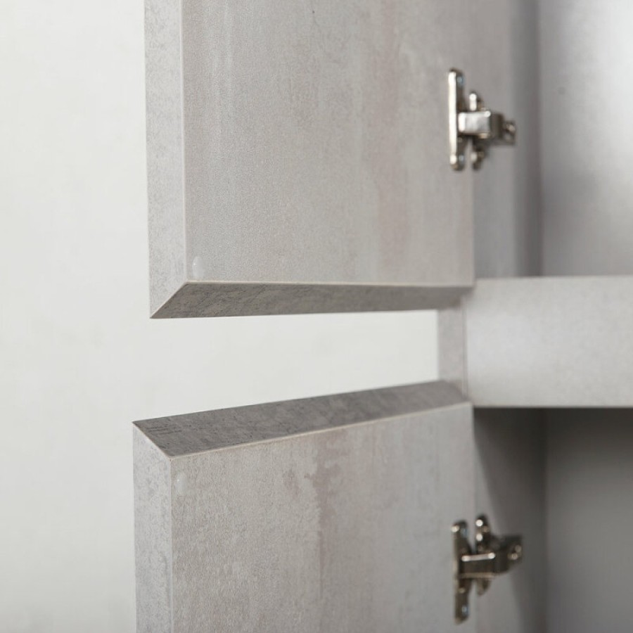 Пенал Cezares Molveno-1600-2A-SC-BET, 40 см, подвесной, beton