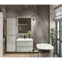 Пенал Cezares Molveno-1600-2A-SC-BET, 40 см, подвесной, beton