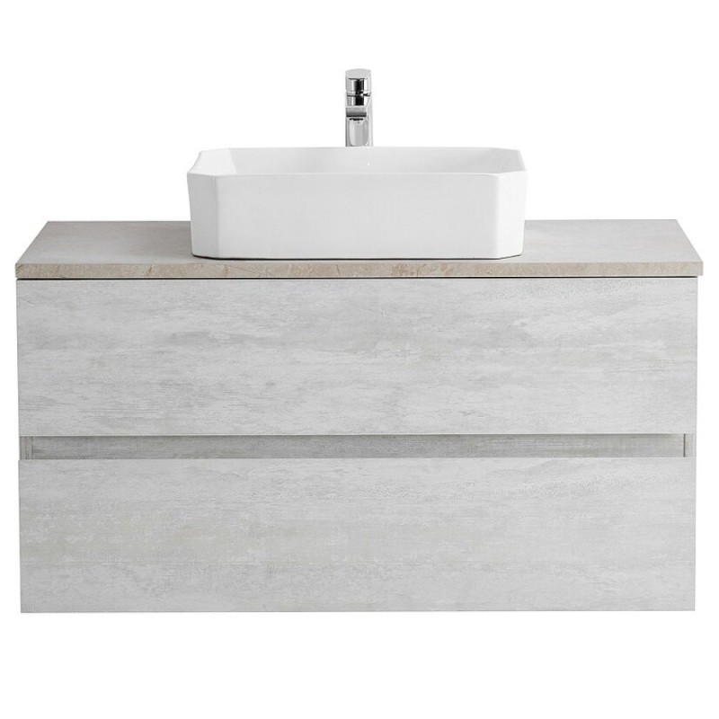 Тумба под раковину Cezares Molveno 46-100-2C-SO-LB, 100 см, подвесная, legno bianco