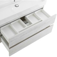 Тумба под раковину Cezares Molveno 46-100-2C-SO-LB, 100 см, подвесная, legno bianco