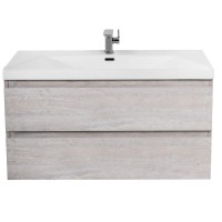 Тумба под раковину Cezares Molveno-80-2C-SO-LB, 80 см, подвесная, legno bianco