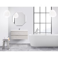 Тумба под раковину Cezares Molveno-80-2C-SO-LB, 80 см, подвесная, legno bianco