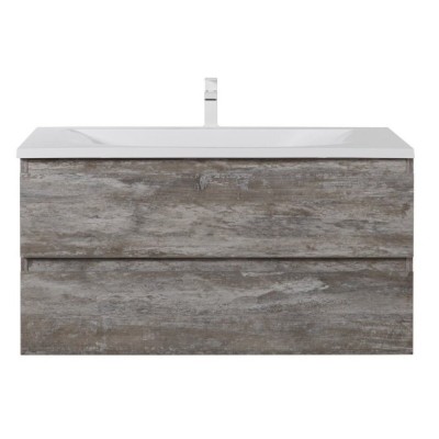 Тумба под раковину Cezares Molveno-80-2C-SO-LG, 80 см, подвесная, legno grigio