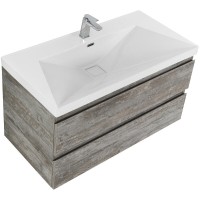 Тумба под раковину Cezares Molveno-80-2C-SO-LG, 80 см, подвесная, legno grigio
