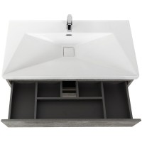Тумба под раковину Cezares Molveno-80-2C-SO-LG, 80 см, подвесная, legno grigio