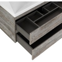 Тумба под раковину Cezares Molveno-80-2C-SO-LG, 80 см, подвесная, legno grigio
