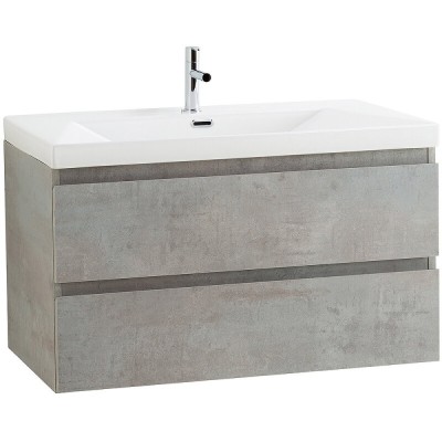 Тумба под раковину Cezares Molveno-90-2C-SO-BET, 90 см, подвесная, beton