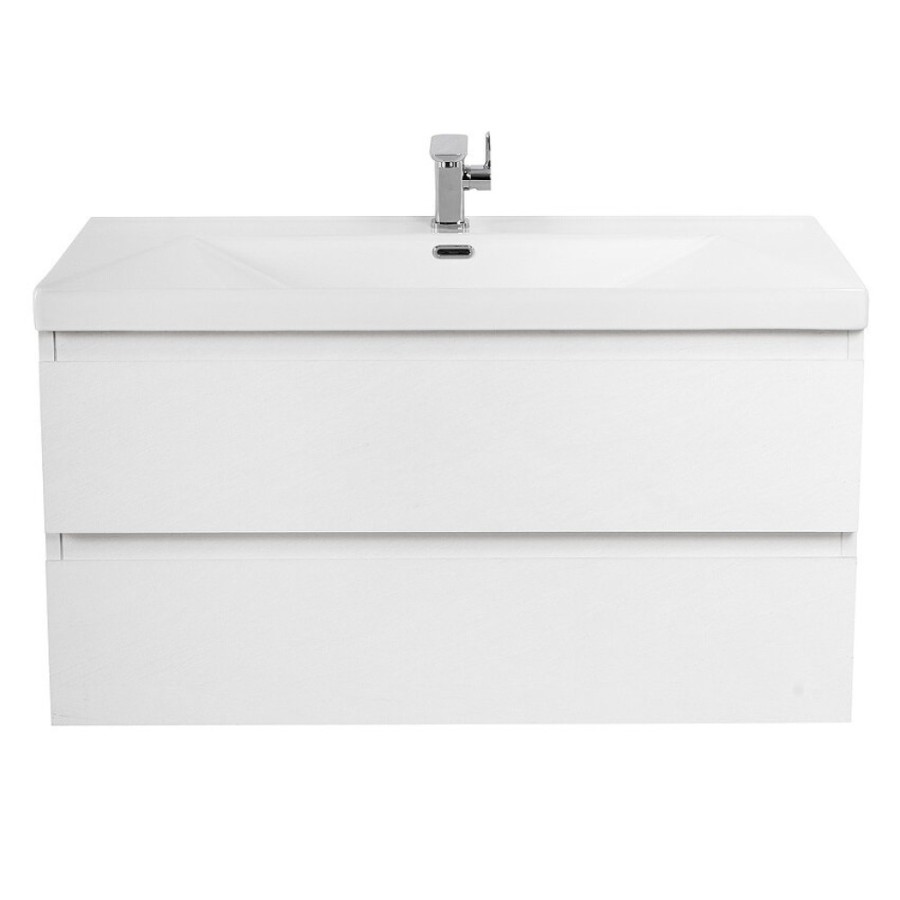 Тумба под раковину Cezares Molveno-90-2C-SO-BG, 90 см, подвесная, bianco ghiaccio