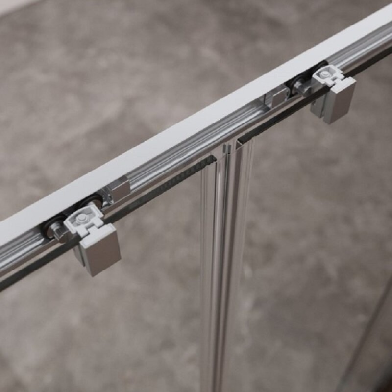 Душевой уголок Cezares MOLVENO-AH-2/2-170/100-C-Cr-IV, 170 х 100 см, стекло прозрачное, профиль хром
