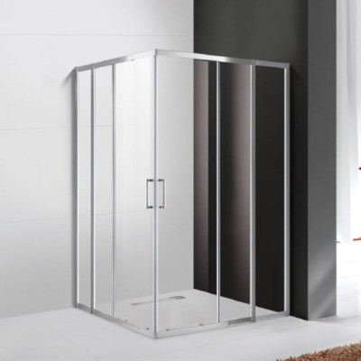 Душевой уголок Cezares Molveno-AH-22-130/120-C-Cr-IV, 130 x 120 см, стекло прозрачное антикальций, профиль хром