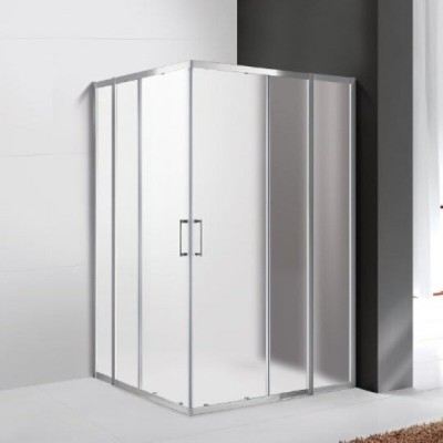 Душевой уголок Cezares Molveno-AH-22-130/120-P-Cr, 130 x 120 см, стекло рифленое Punto, профиль хром