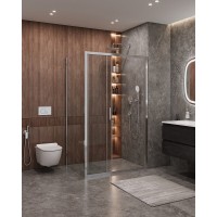 Душевой уголок Cezares Molveno-AHF-31-120/80-C-CR-IV, 120 x 80 см, стекло прозрачное, профиль хром
