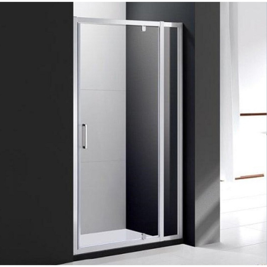 Душевая дверь Cezares Molveno-BA-11-80+30-C-Cr-IV, 110 см, стекло прозрачное, хром
