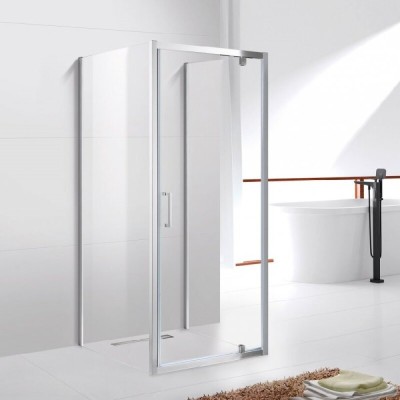 Душевой уголок Cezares MOLVENO-BA2-100/90-C-Cr-IV, 100 х 90 см, стекло прозрачное, профиль хром