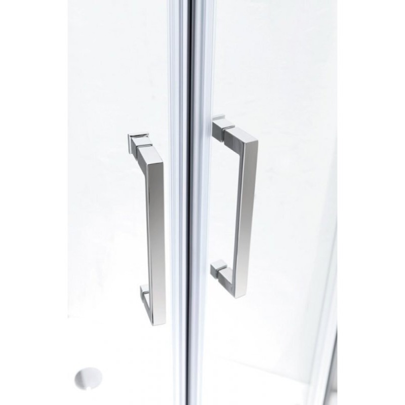 Душевая дверь в нишу Cezares MOLVENO-BF-2-160-C-Cr-IV, 160 х 190 см, стекло прозрачное антикальций, профиль хром
