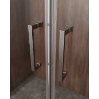 Душевая дверь Cezares Molveno-BF-2-170-C-GM-IV, 170 см, стекло прозрачное, профиль оружейная сталь