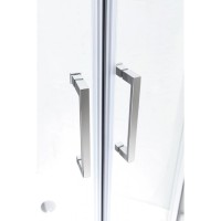 Душевая дверь в нишу Cezares MOLVENO-BF-2-180-C-Cr-IV, 180 х 190 см, стекло прозрачное антикальций, профиля хром