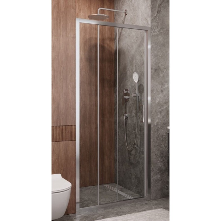 Душевая дверь Cezares Molveno-BF-3-120-C-Cr-IV, 120 см, стекло прозрачное, профиль хром