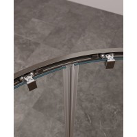 Душевой уголок Cezares Molveno-R-2-90-C-GM-IV, 90 x 90 см, стекло прозрачное, профиль оружейная сталь