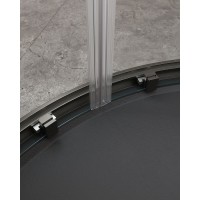 Душевой уголок Cezares Molveno-R-2-90-C-GM-IV, 90 x 90 см, стекло прозрачное, профиль оружейная сталь