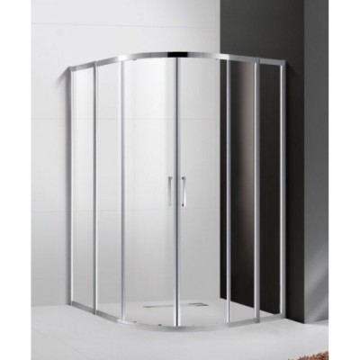 Душевой уголок Cezares Molveno-R-22-100+20-C-Cr-IV, 120 x 120 см, стекло прозрачное антикальций, профиль хром