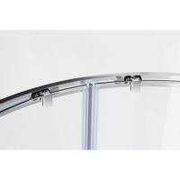 Душевой уголок Cezares Molveno-R-22-100+20-P-Cr, 120 x 120 см, стекло рифленое Punto, профиль хром