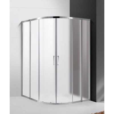 Душевой уголок Cezares Molveno-R-22-90+30-P-Cr, 120 x 120 см, стекло рифленое Punto, профиль хром