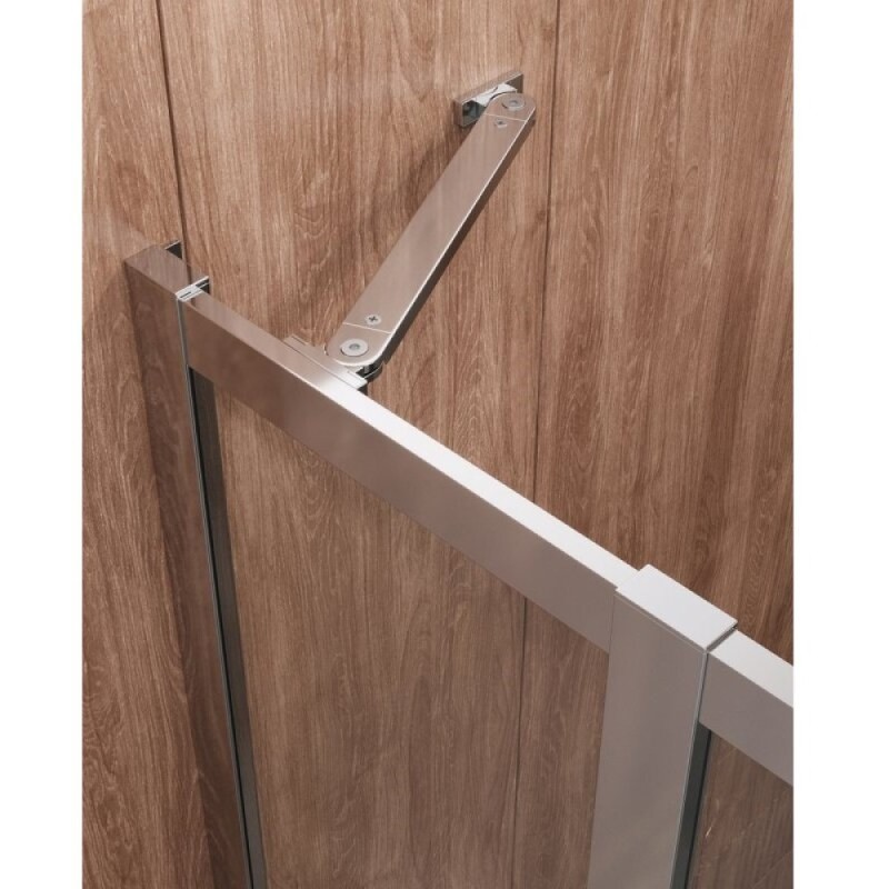 Душевой уголок Cezares MOLVENO-RH-1-120/100-C-Cr-IV, 120 х 100 см, стекло прозрачное, профиль хром