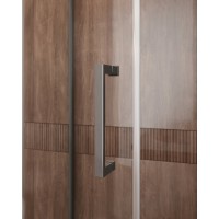 Душевой уголок Cezares Molveno-RH-1-120/90-C-GM-IV, 120 x 90 см, стекло прозрачное, профиль оружейная сталь