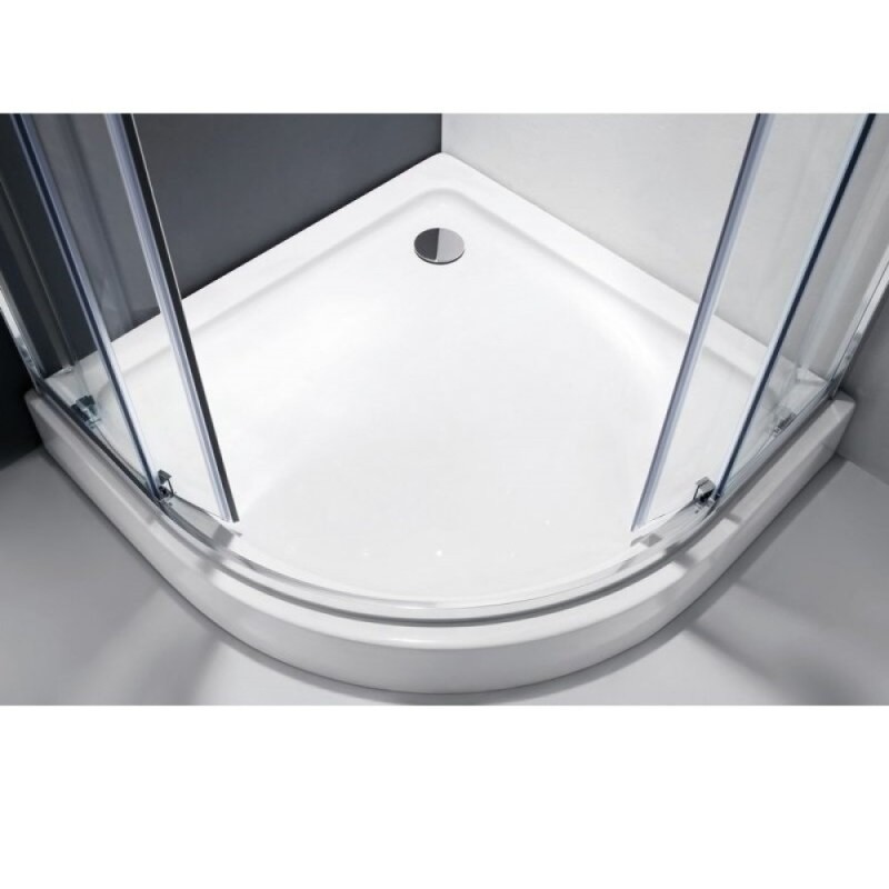 Душевой уголок Cezares MOLVENO-RH-2-100/80-C-Cr-IV, 100 х 80 см, стекло прозрачное, профиль хром