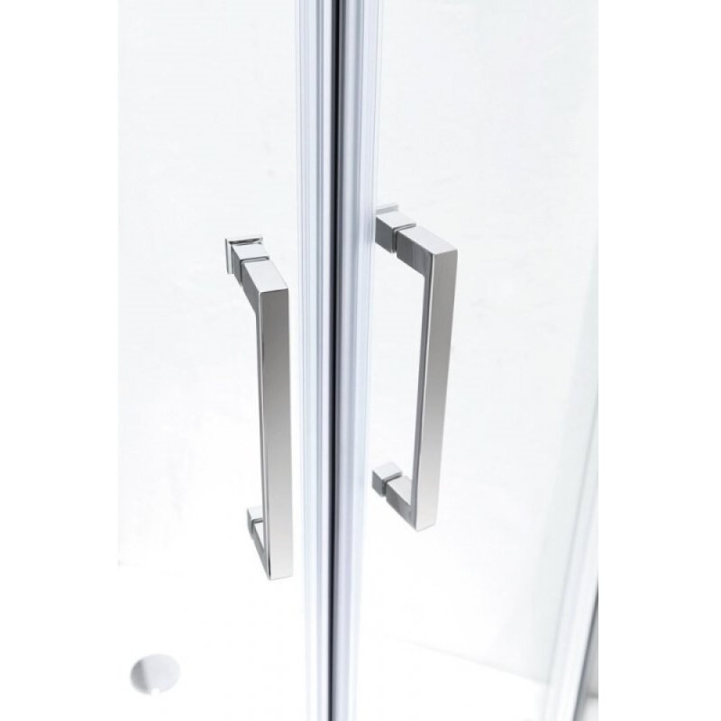 Душевой уголок Cezares MOLVENO-RH-2-100/80-C-Cr-IV, 100 х 80 см, стекло прозрачное, профиль хром