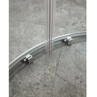 Душевой уголок Cezares MOLVENO-RH-2-100/80-C-Cr-IV, 100 х 80 см, стекло прозрачное, профиль хром
