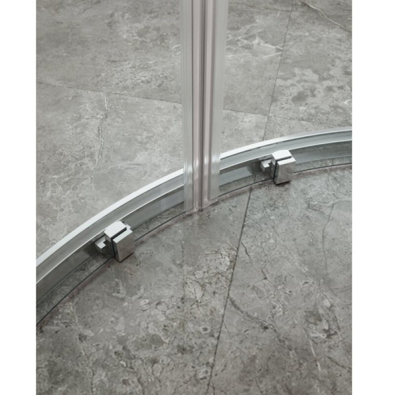 Душевой уголок Cezares MOLVENO-RH-2-100/80-C-Cr-IV, 100 х 80 см, стекло прозрачное, профиль хром