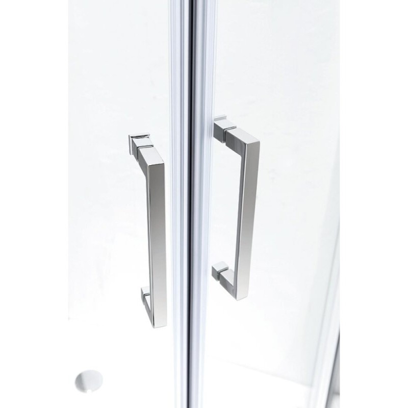Душевой уголок Cezares Molveno-RH-2-100/80-P-Cr, 100 x 80 см, стекло Punto, профиль хром