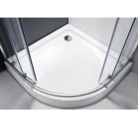 Душевой уголок Cezares MOLVENO-RH-2-110/80-C-Cr-IV, 110 х 80 см, стекло прозрачное, профиль хром