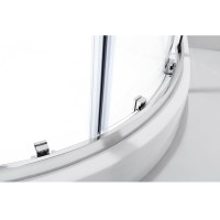 Душевой уголок Cezares MOLVENO-RH-2-110/80-P-Cr, 90 x 100 см, стекло текстурное, профиль хром