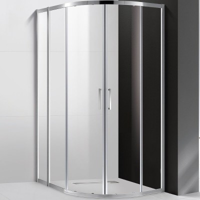 Душевой уголок Cezares MOLVENO-RH-2-110/90-C-Cr-IV, 110 х 90 см, стекло прозрачное, профиль хром