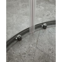 Душевой уголок Cezares Molveno-RH-2-110/90-C-GM-IV, 110 x 90 см, стекло прозрачное, профиль оружейная сталь