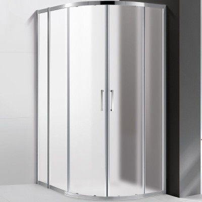 Душевой уголок Cezares MOLVENO-RH-2-110/90-P-Cr, 110 x 90 см, стекло текстурное, профиль хром