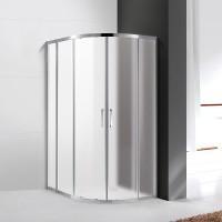 Душевой уголок Cezares MOLVENO-RH-2-110/90-P-Cr, 110 x 90 см, стекло текстурное, профиль хром