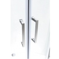 Душевой уголок Cezares MOLVENO-RH-2-110/90-P-Cr, 110 x 90 см, стекло текстурное, профиль хром