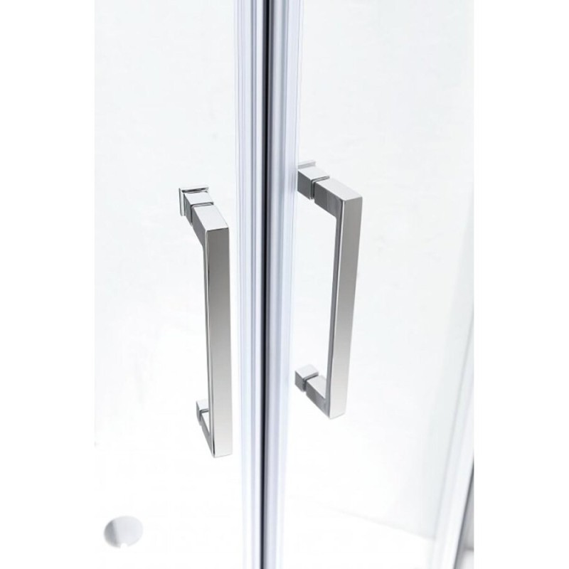 Душевой уголок Cezares MOLVENO-RH-2-120/100-C-Cr-IV, 120 x 100 см, стекло прозрачное антикальций, профиль хром