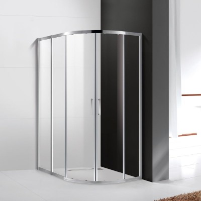Душевой уголок Cezares MOLVENO-RH-2-120/100-C-Cr-IV, 120 x 100 см, стекло прозрачное антикальций, профиль хром